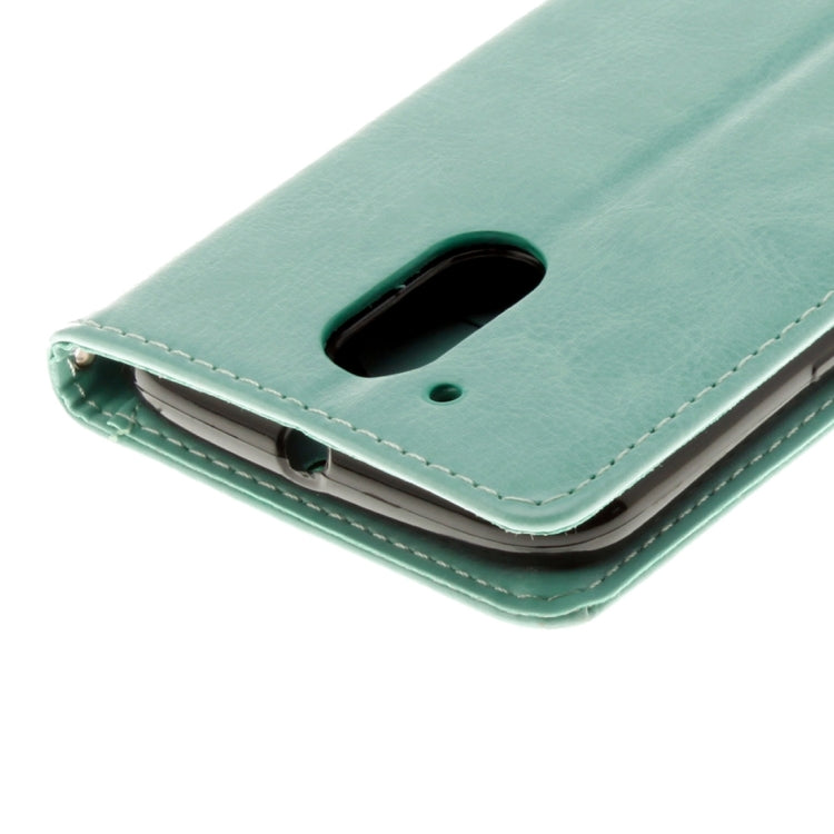 For Motorola Moto G (4rd gen) Plus Pressed Flowers Leather Case with Holder & Card Slots & Wallet