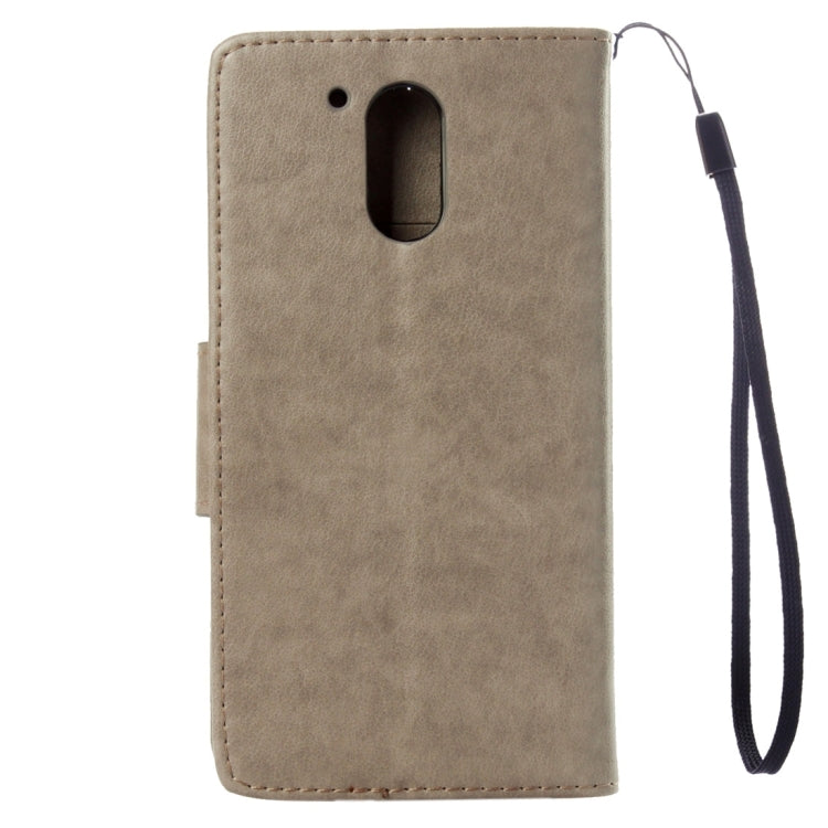 For Motorola Moto G (4rd gen) Plus Pressed Flowers Leather Case with Holder & Card Slots & Wallet