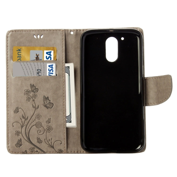 For Motorola Moto G (4rd gen) Plus Pressed Flowers Leather Case with Holder & Card Slots & Wallet