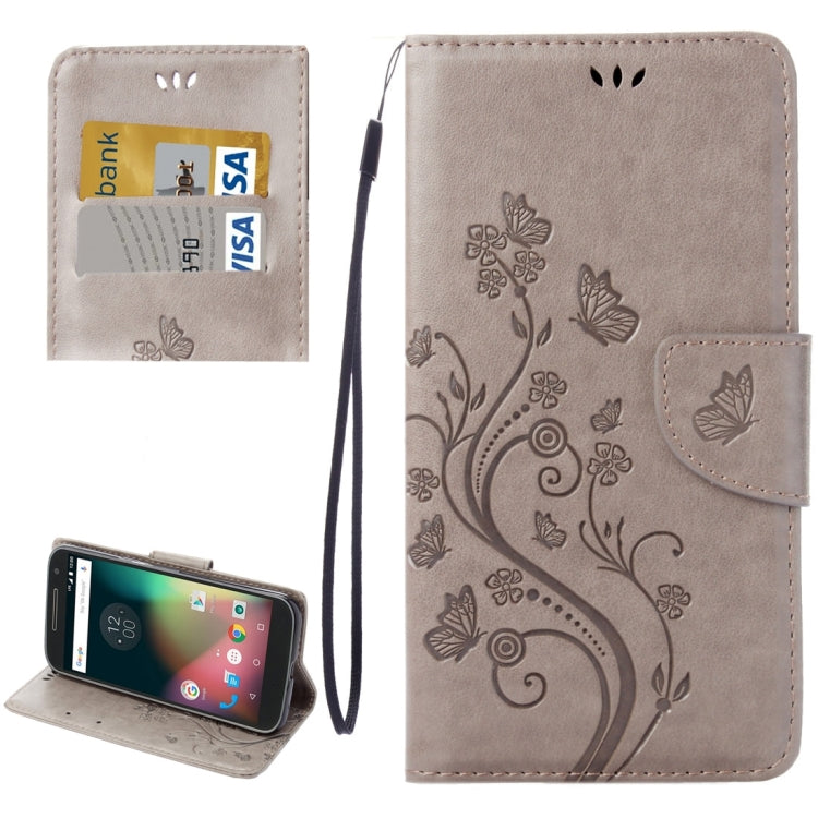 For Motorola Moto G (4rd gen) Plus Pressed Flowers Leather Case with Holder & Card Slots & Wallet