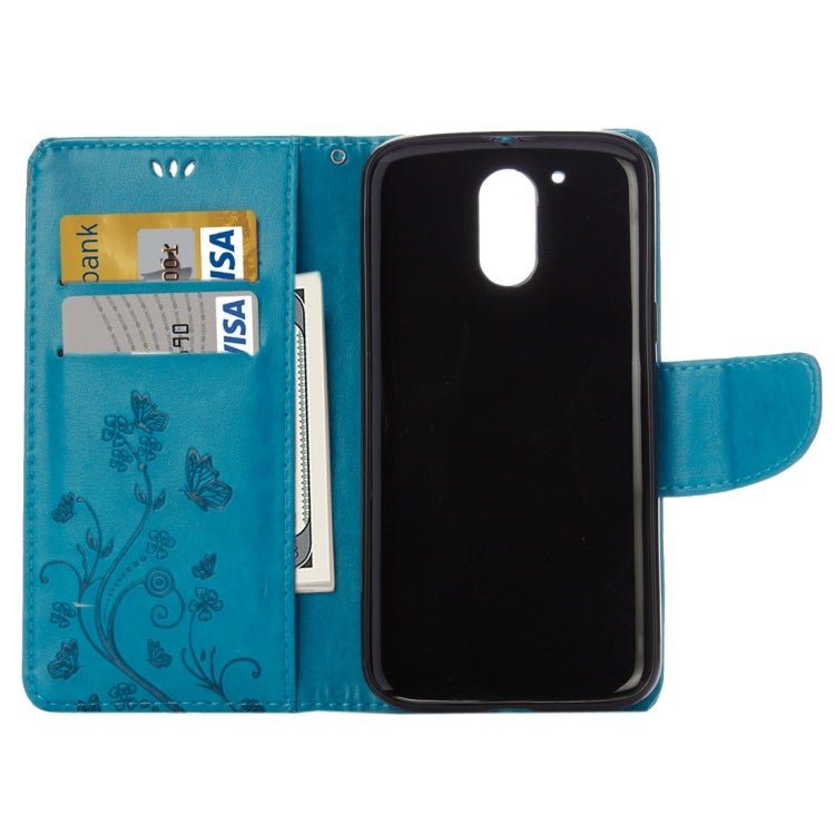 For Motorola Moto G (4rd gen) Plus Pressed Flowers Leather Case with Holder & Card Slots & Wallet