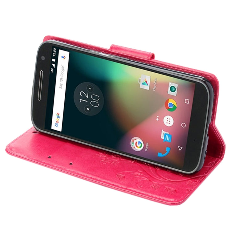 For Motorola Moto G (4rd gen) Plus Pressed Flowers Leather Case with Holder & Card Slots & Wallet