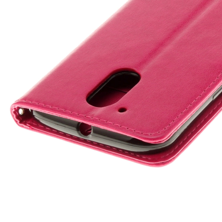 For Motorola Moto G (4rd gen) Plus Pressed Flowers Leather Case with Holder & Card Slots & Wallet