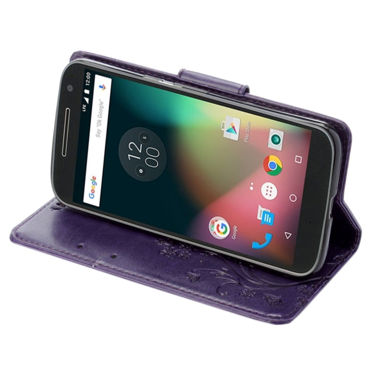 For Motorola Moto G (4rd gen) Plus Pressed Flowers Leather Case with Holder & Card Slots & Wallet
