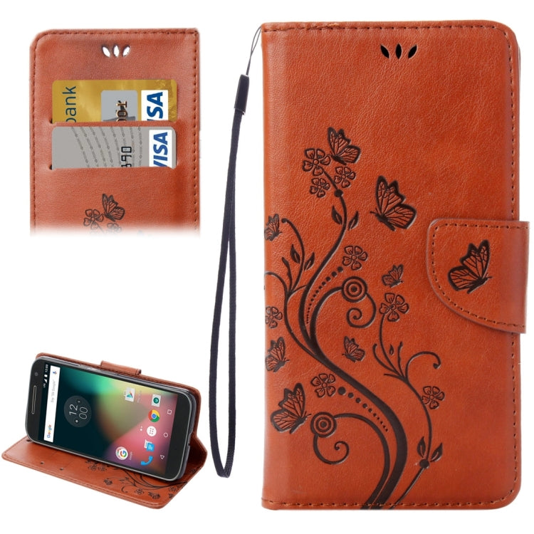 For Motorola Moto G (4rd gen) Plus Pressed Flowers Leather Case with Holder & Card Slots & Wallet