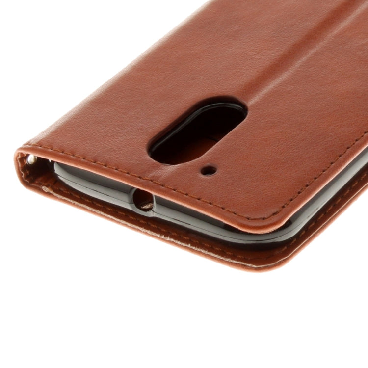 For Motorola Moto G (4rd gen) Plus Pressed Flowers Leather Case with Holder & Card Slots & Wallet