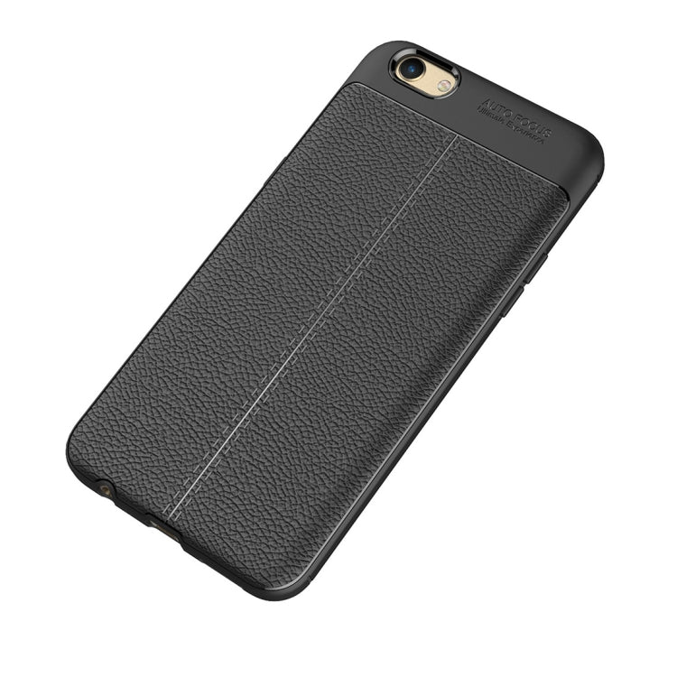 For OPPO  R9s Litchi Texture TPU Protective Case