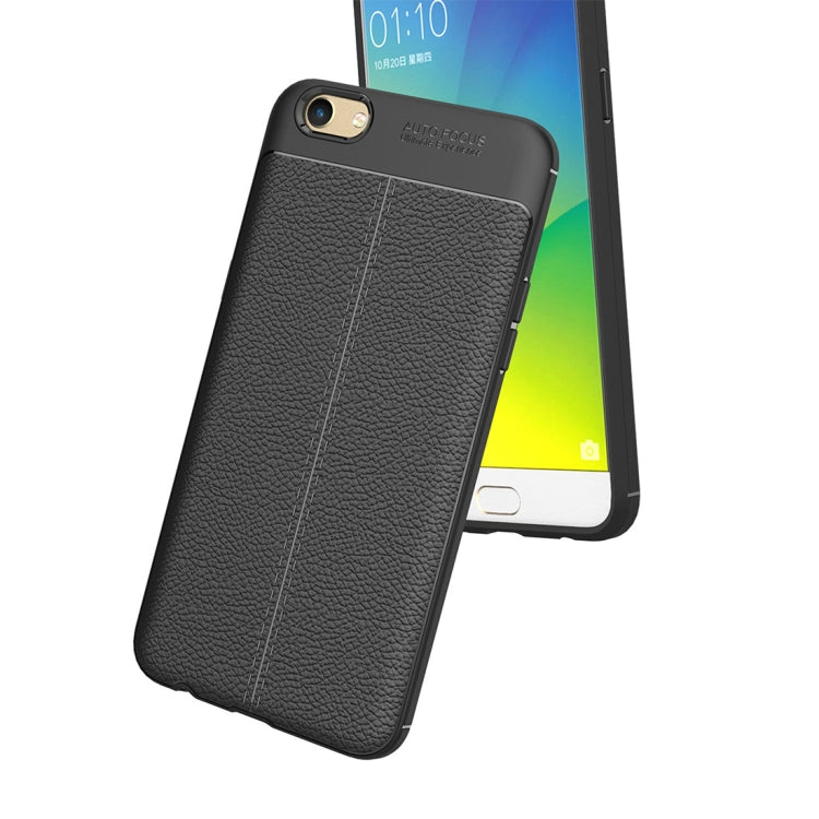 For OPPO  R9s Litchi Texture TPU Protective Case