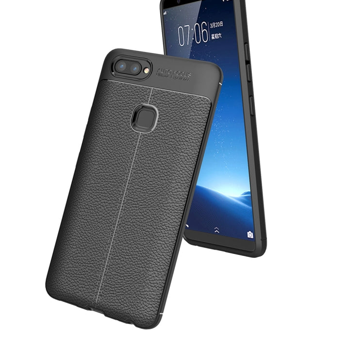 For Vivo  X20 Plus Litchi Texture TPU Protective Case