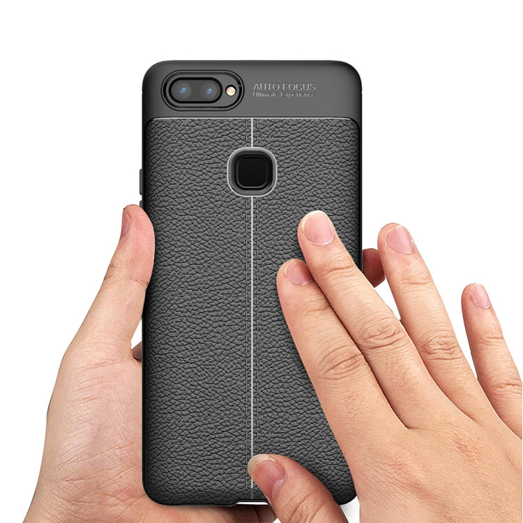 For Vivo  X20 Plus Litchi Texture TPU Protective Case