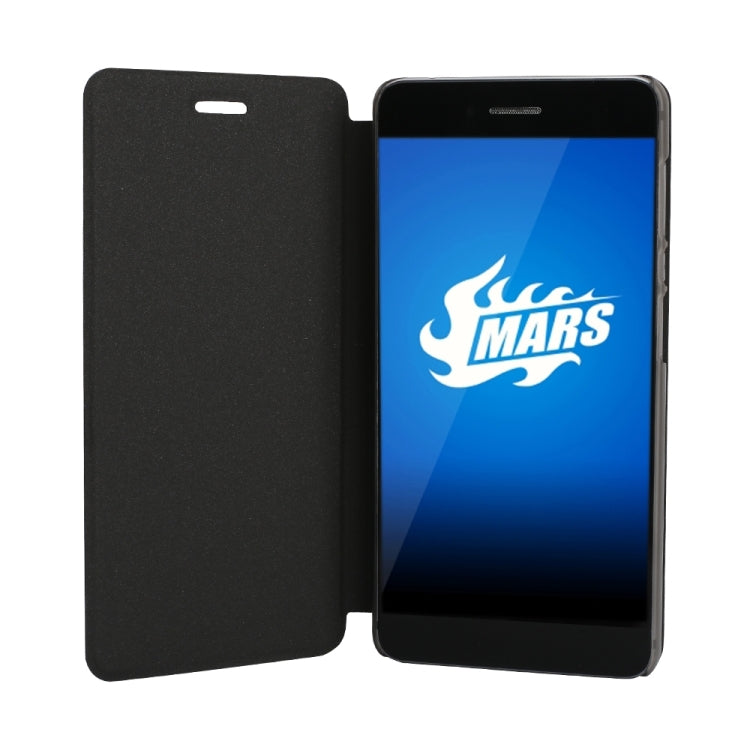 OCUBE for vernee Mars Pro Spring Texture Horizontal Flip Leather Case with Holder (Black)