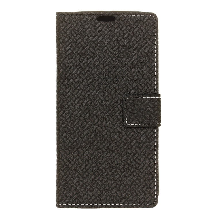 For Huawei Honor 8 Pro Weave Pattern Horizontal Flip Leather Case with Holder & Card Slots & Wallet