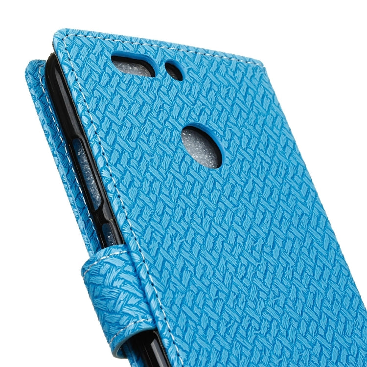 For Huawei Honor 8 Pro Weave Pattern Horizontal Flip Leather Case with Holder & Card Slots & Wallet