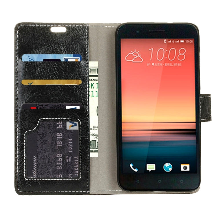 For HTC One X10 Retro Crazy Horse Texture Horizontal Flip Leather Case with Holder & Card Slots & Wallet