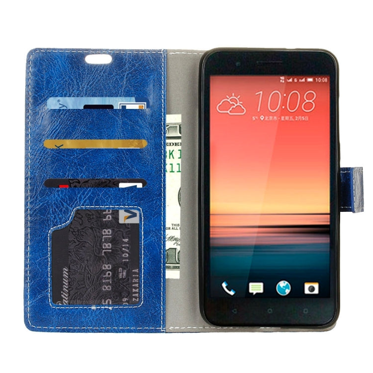 For HTC One X10 Retro Crazy Horse Texture Horizontal Flip Leather Case with Holder & Card Slots & Wallet