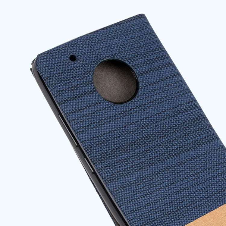 For Motorola Moto G Plus (5th Gen.) Denim Texture Horizontal Flip Leather Case with Holder & Card Slots & Wallet