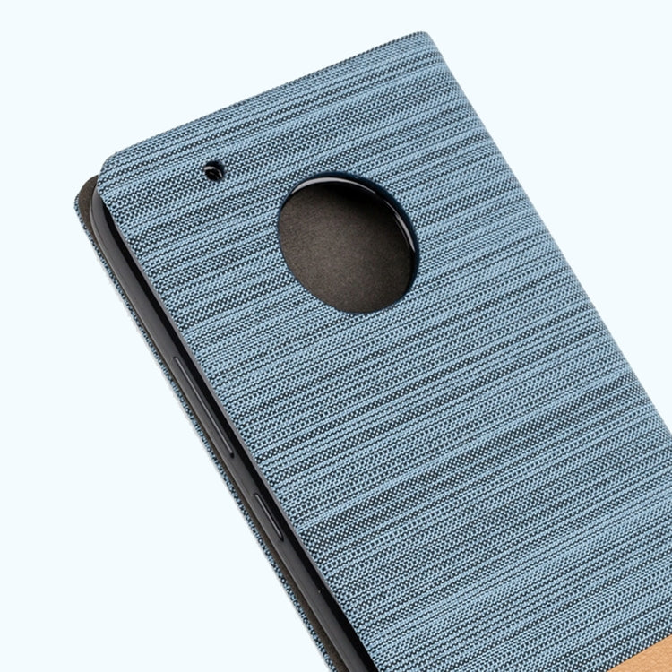 For Motorola Moto G Plus (5th Gen.) Denim Texture Horizontal Flip Leather Case with Holder & Card Slots & Wallet