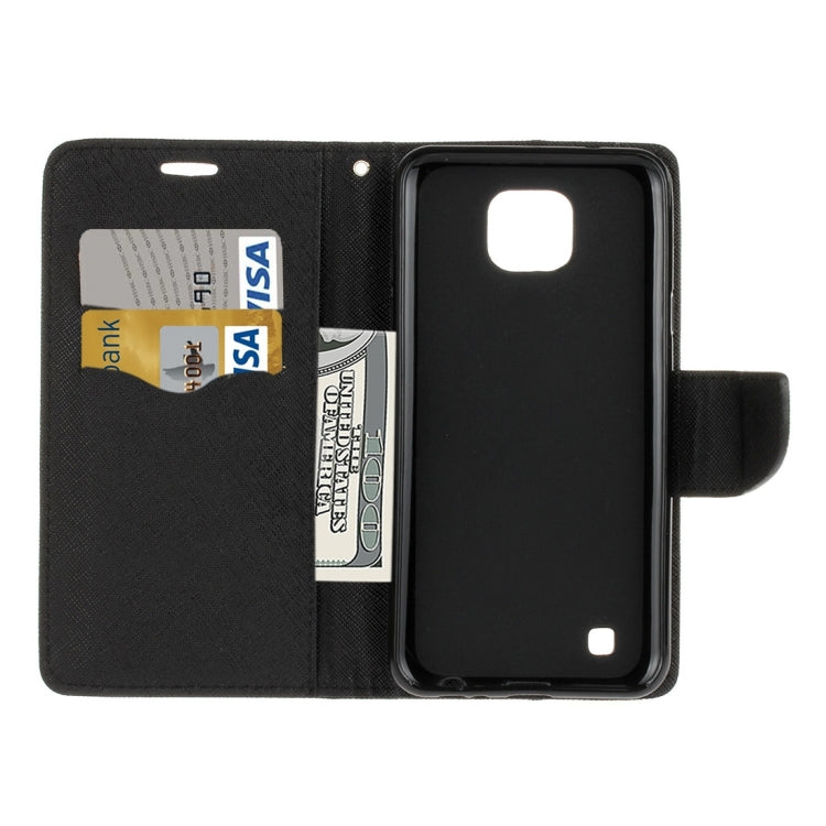 For LG X Cam Cross Texture Horizontal Flip Leather Case with Card Slots & Wallet & Holder