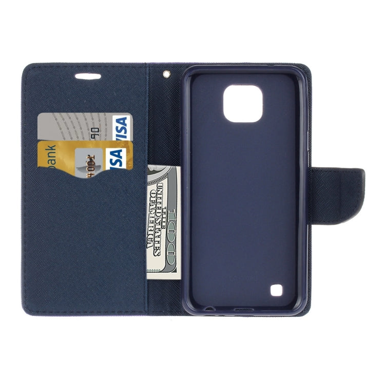 For LG X Cam Cross Texture Horizontal Flip Leather Case with Card Slots & Wallet & Holder