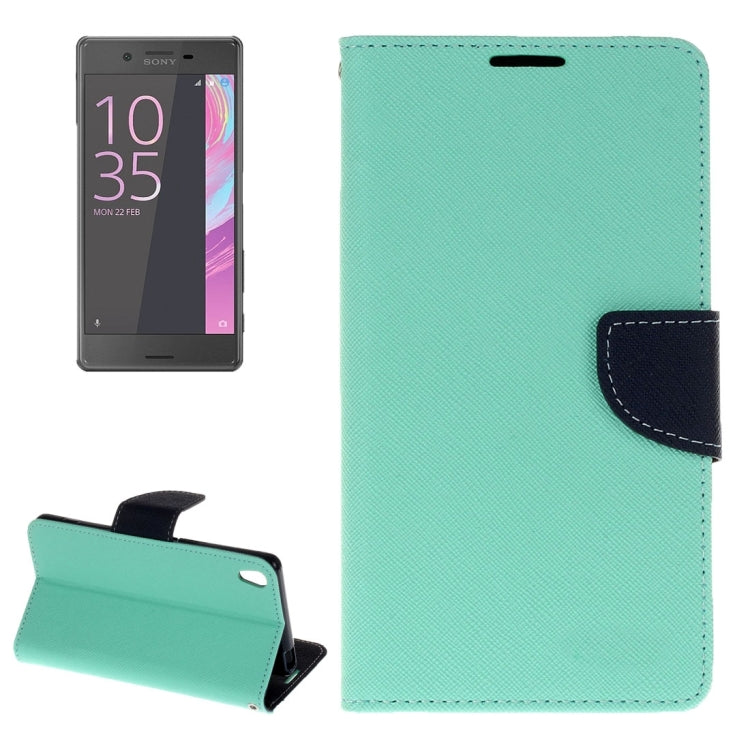 For Sony Xperia XA Cross Texture Horizontal Flip Leather Case with Holder & Card Slots & Wallet