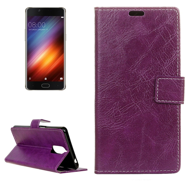 For Doogee Shoot 1 Retro Crazy Horse Texture Horizontal Flip Leather Case with Holder & Card Slots & Wallet & Photo Frame