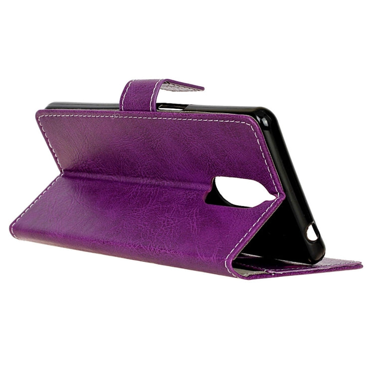 For Doogee Shoot 1 Retro Crazy Horse Texture Horizontal Flip Leather Case with Holder & Card Slots & Wallet & Photo Frame