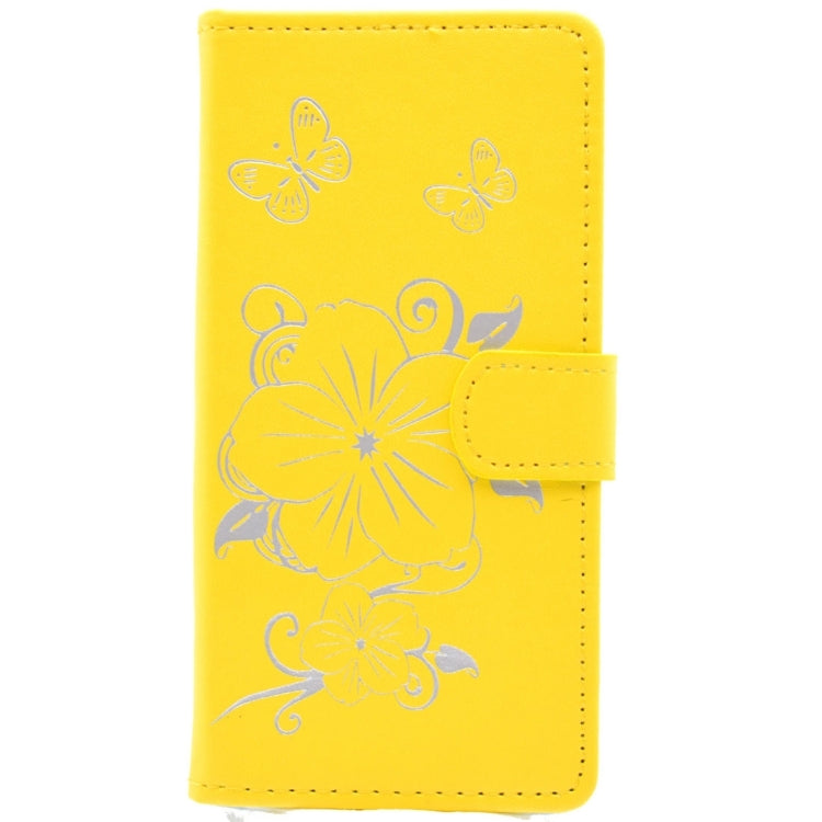 For Huawei P9 Lite Bronzing Butterfly Pattern Horizontal Flip PU Leather Case with Holder & Card Slots & Wallet