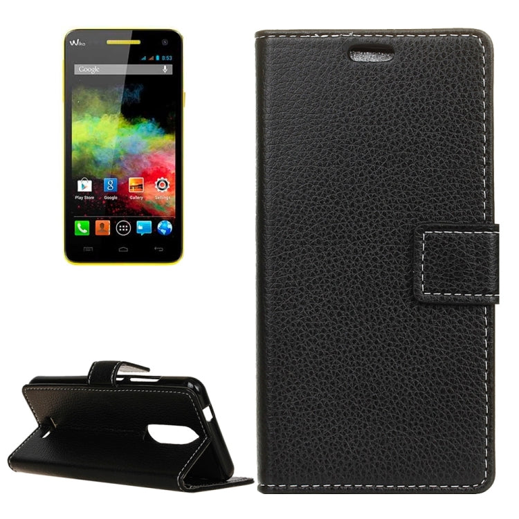 For Wiko Upluse lite 5.0 inch Litchi Texture Horizontal Flip Leather Case with Holder & Card Slots & Wallet