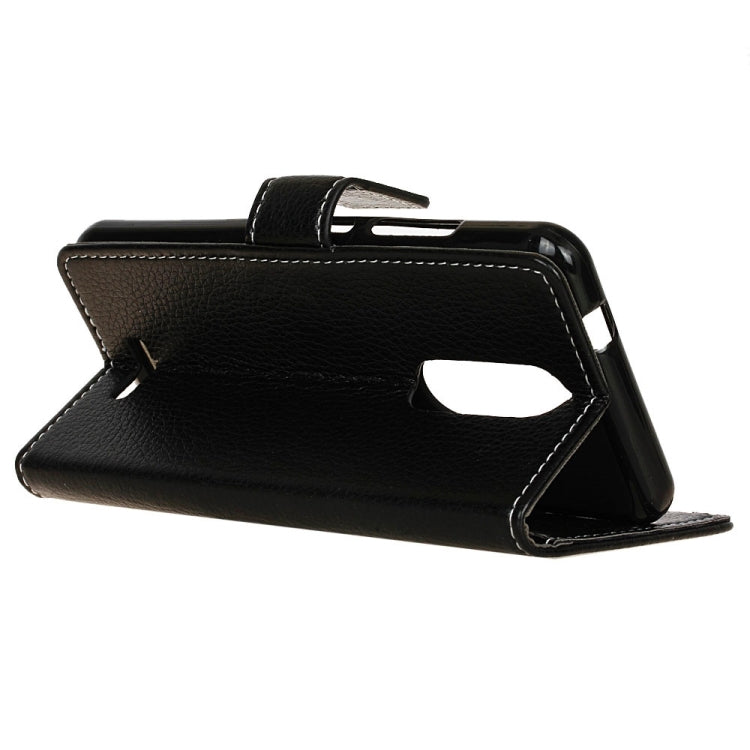 For Wiko Upluse lite 5.0 inch Litchi Texture Horizontal Flip Leather Case with Holder & Card Slots & Wallet