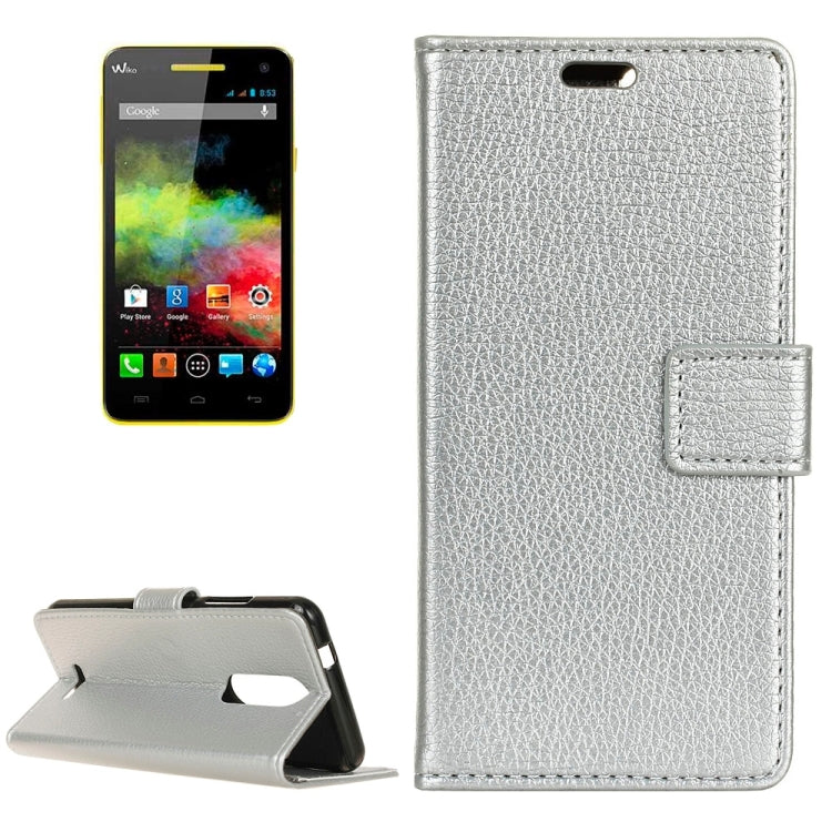 For Wiko Upluse lite 5.0 inch Litchi Texture Horizontal Flip Leather Case with Holder & Card Slots & Wallet