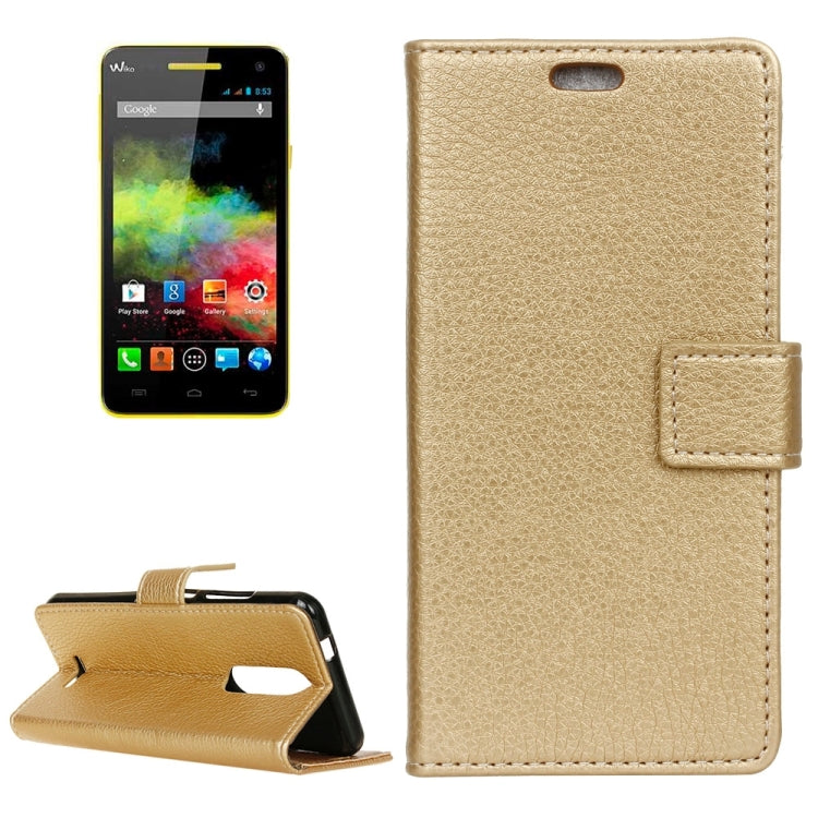 For Wiko Upluse Litchi Texture Horizontal Flip Leather Case with Holder & Card Slots & Wallet