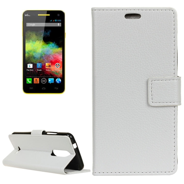 For Wiko Upluse Litchi Texture Horizontal Flip Leather Case with Holder & Card Slots & Wallet