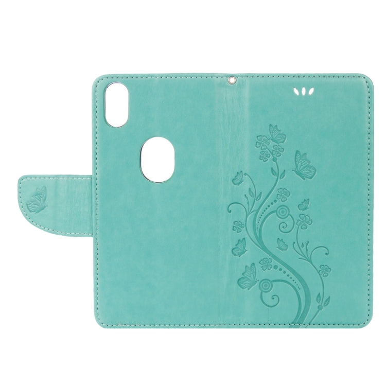 For BQ Aquaris X5 Plus Butterflies Love Flowers Embossing Horizontal Flip Leather Case with Holder & Card Slots & Wallet & Lanyard