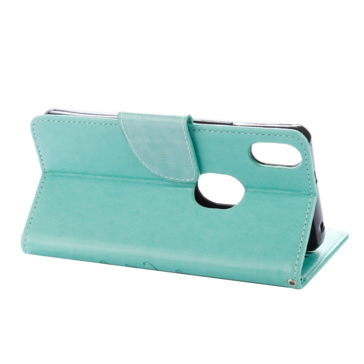 For BQ Aquaris X5 Plus Butterflies Love Flowers Embossing Horizontal Flip Leather Case with Holder & Card Slots & Wallet & Lanyard