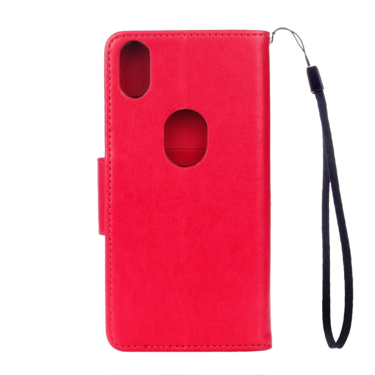 For BQ Aquaris X5 Plus Butterflies Love Flowers Embossing Horizontal Flip Leather Case with Holder & Card Slots & Wallet & Lanyard