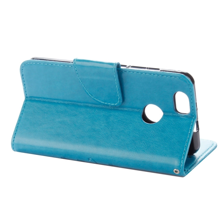 For Huawei nova Butterflies LOVE for  Flowers Embossing Horizontal Flip Leather Case with Holder & Card Slots & Wallet & Lanyard