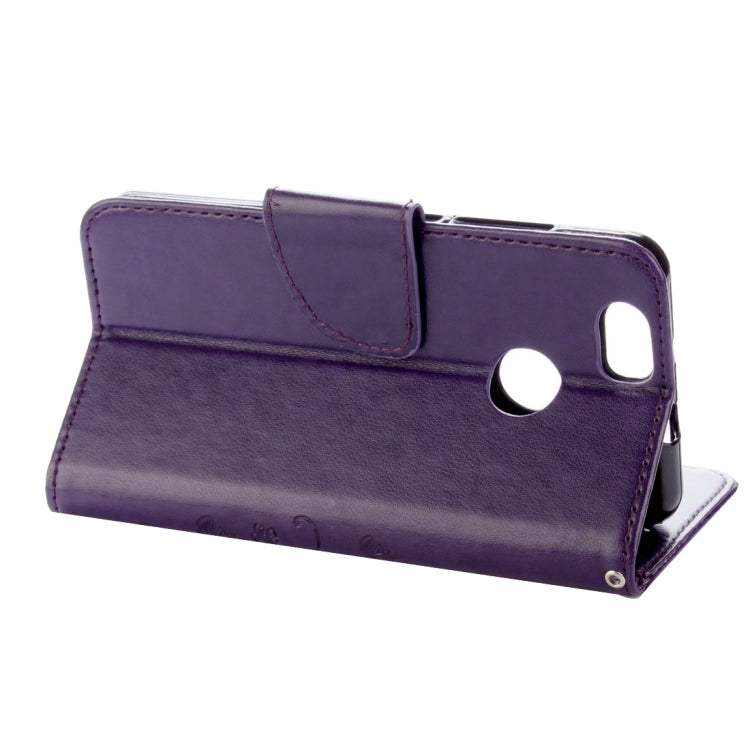 For Huawei nova Butterflies LOVE for  Flowers Embossing Horizontal Flip Leather Case with Holder & Card Slots & Wallet & Lanyard