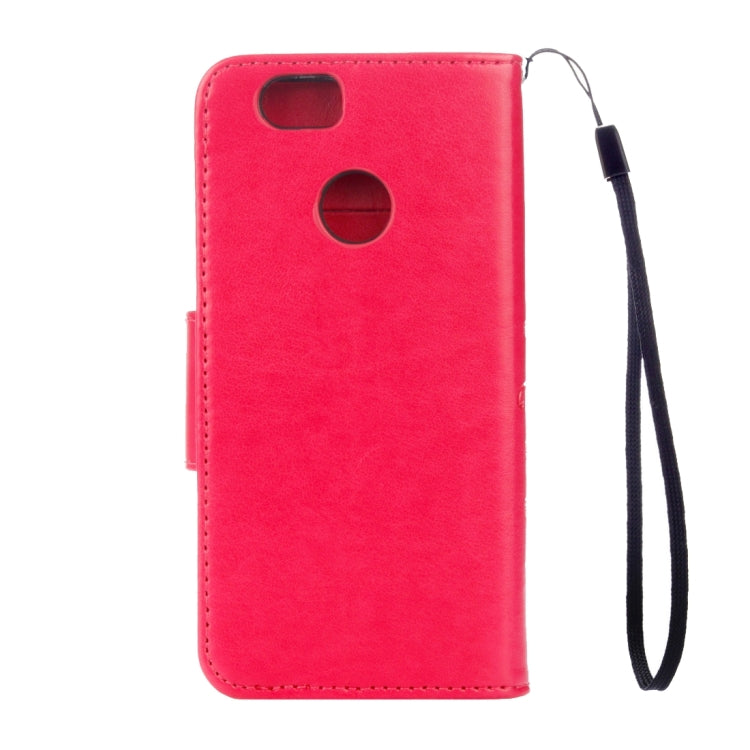 For Huawei nova Butterflies LOVE for  Flowers Embossing Horizontal Flip Leather Case with Holder & Card Slots & Wallet & Lanyard