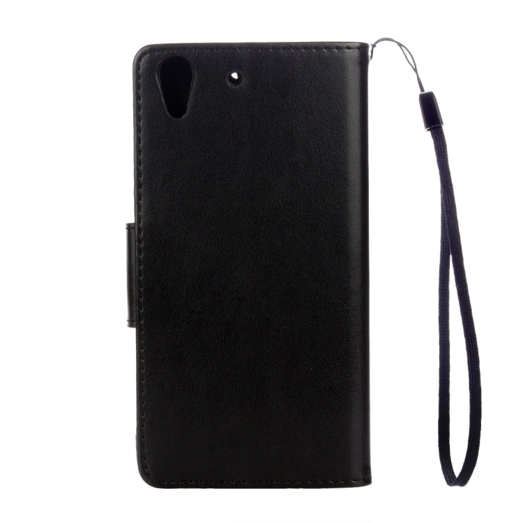 For Huawei Y6 II Butterflies LOVE for  Flowers Embossing Horizontal Flip Leather Case with Holder & Card Slots & Wallet & Lanyard