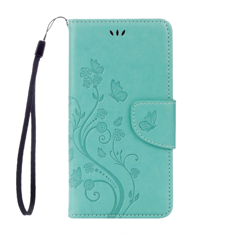 For Huawei Y6 II Butterflies LOVE for  Flowers Embossing Horizontal Flip Leather Case with Holder & Card Slots & Wallet & Lanyard