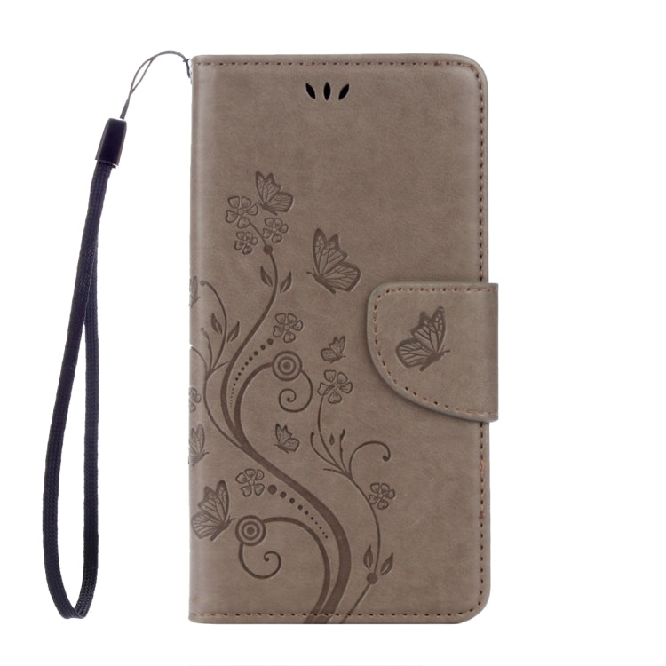 For Huawei Y6 II Butterflies LOVE for  Flowers Embossing Horizontal Flip Leather Case with Holder & Card Slots & Wallet & Lanyard