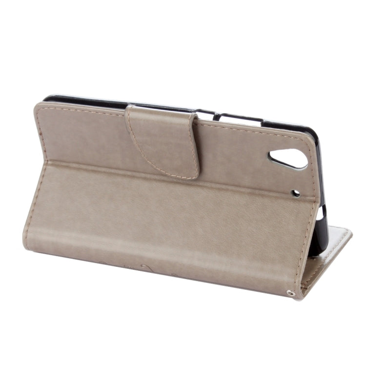 For Huawei Y6 II Butterflies LOVE for  Flowers Embossing Horizontal Flip Leather Case with Holder & Card Slots & Wallet & Lanyard