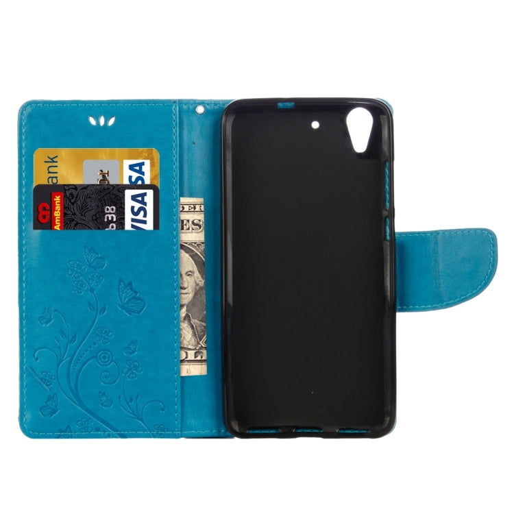 For Huawei Y6 II Butterflies LOVE for  Flowers Embossing Horizontal Flip Leather Case with Holder & Card Slots & Wallet & Lanyard