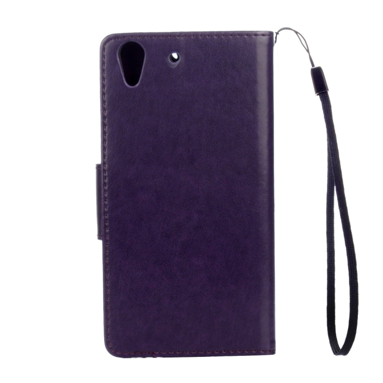 For Huawei Y6 II Butterflies LOVE for  Flowers Embossing Horizontal Flip Leather Case with Holder & Card Slots & Wallet & Lanyard