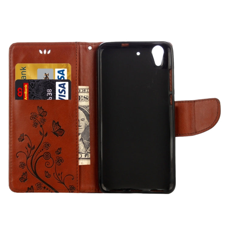 For Huawei Y6 II Butterflies LOVE for  Flowers Embossing Horizontal Flip Leather Case with Holder & Card Slots & Wallet & Lanyard