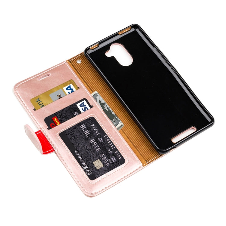 For BQ Aquaris U Plus Retro Crazy Horse Texture Horizontal Flip Leather Case with Holder & Card Slots & Wallet