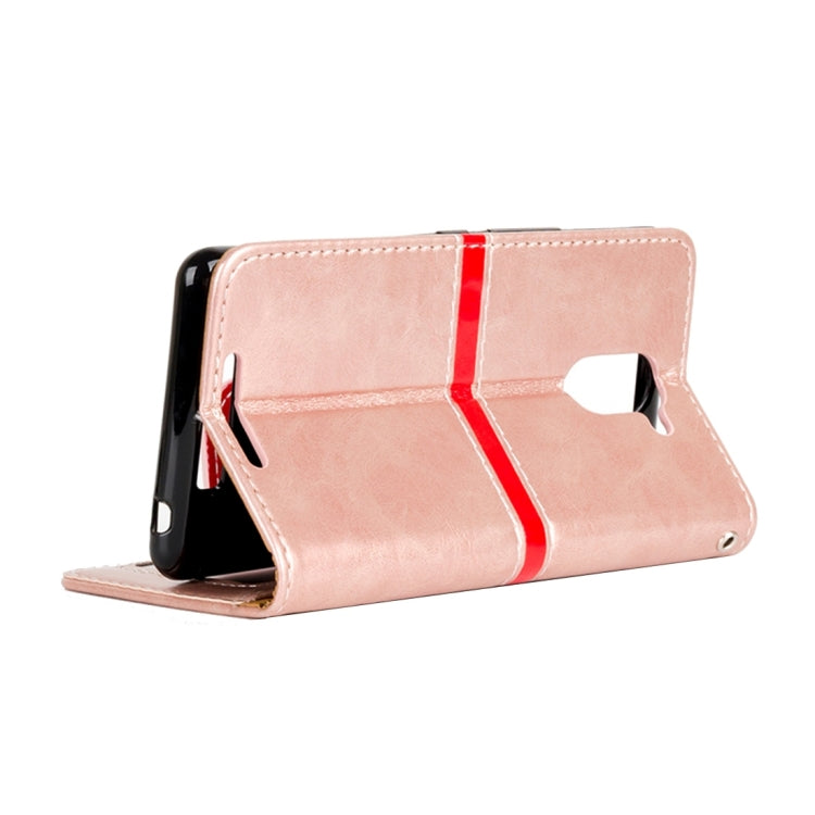 For BQ Aquaris U Plus Retro Crazy Horse Texture Horizontal Flip Leather Case with Holder & Card Slots & Wallet