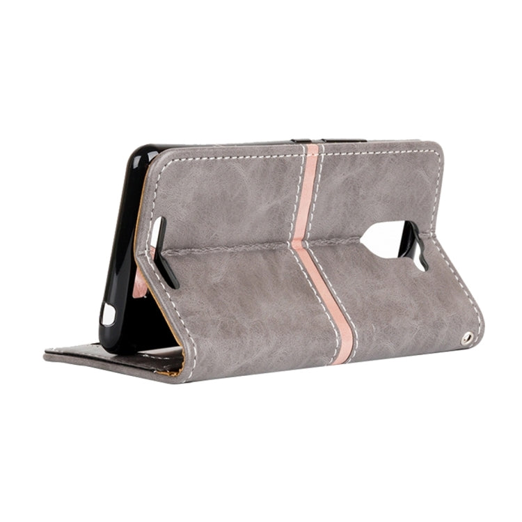 For BQ Aquaris U Plus Retro Crazy Horse Texture Horizontal Flip Leather Case with Holder & Card Slots & Wallet