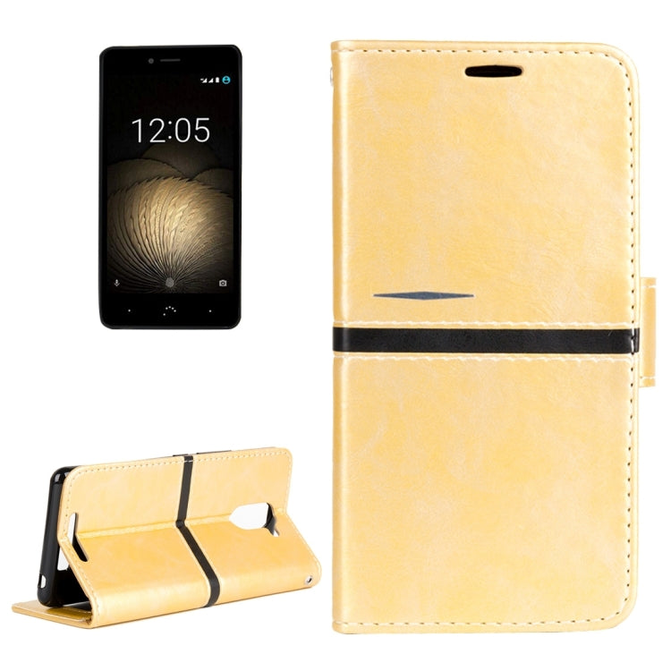 For BQ Aquaris U Plus Retro Crazy Horse Texture Horizontal Flip Leather Case with Holder & Card Slots & Wallet