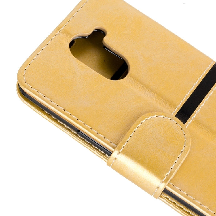 For BQ Aquaris U Plus Retro Crazy Horse Texture Horizontal Flip Leather Case with Holder & Card Slots & Wallet